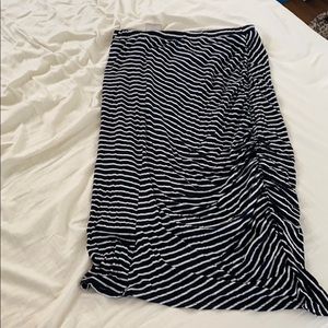 Anthropologie striped pencil skirt